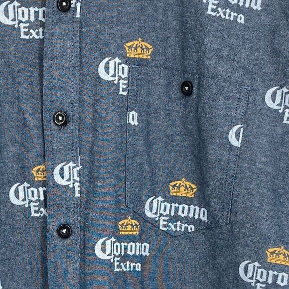 Corona Extra Men’s Cotton Shirt Size XL - Picture 2 of 7